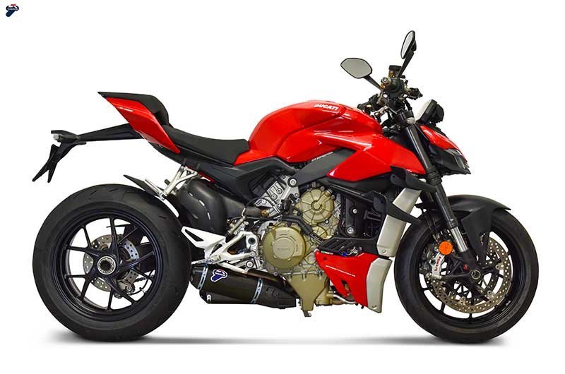 DUCATI STREETFIGHTER V4- 2 SILENCERS BLACK DECAT + UPMAP KIT - D19909440INA