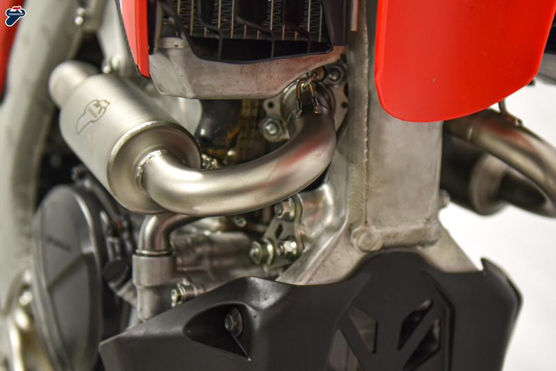 HONDA CRF250 “RACING KIT” CROSS FULL SYSTEM KIT-DOUBLE -COLLECTOR – TITANIUM 6
