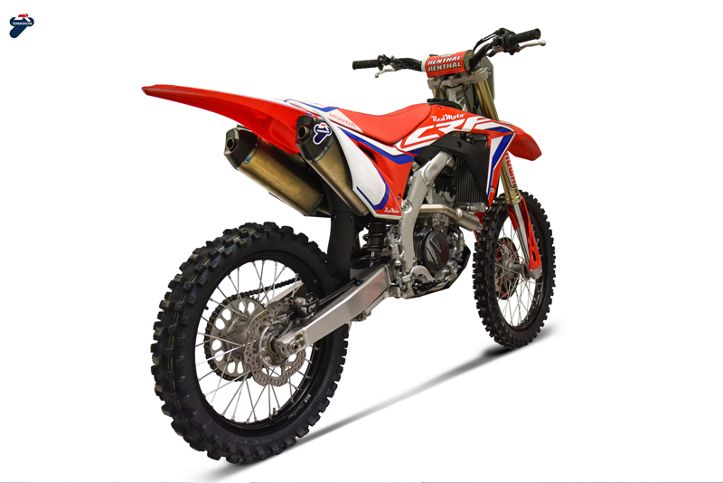 HONDA CRF250 “RACING KIT” CROSS FULL SYSTEM KIT-DOUBLE -COLLECTOR – TITANIUM 4
