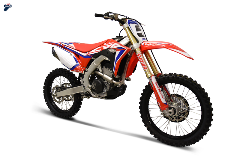 HONDA CRF250 “RACING KIT” CROSS FULL SYSTEM KIT-DOUBLE -COLLECTOR – TITANIUM 2