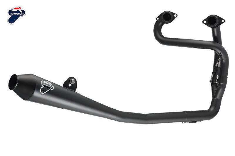 TRIUMPH STREET TWIN COMPLETE SYSTEM STAINLESS BLACK 4