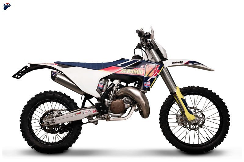 HUSQVARNA TE 125 SLIP ON TITANIUM 2