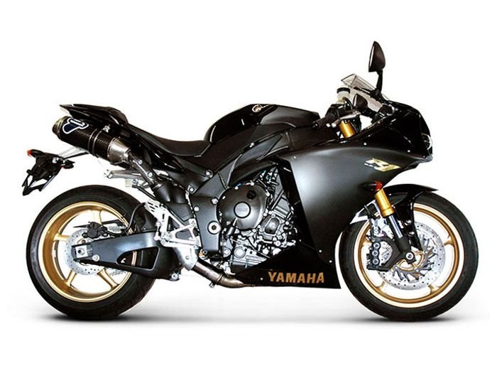 YAMAHA R1 - 2 SILENCERS STR - CARBON SLIP ON