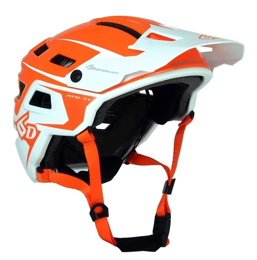 Mountain Bike Helmet Orange/White (Extra Small to Small)